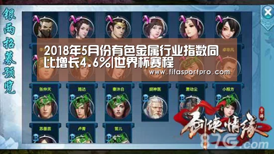 2018年5月份有色金属行业指数同比增长4.6%|世界杯赛程(图1) 世界杯赛程
